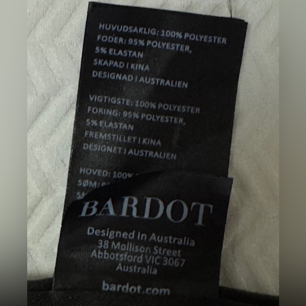 BARDOT Back Asymmetrical Mini Dress In Size 4 - Picture 6 of 12